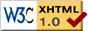 W3C Valid XHTML logo